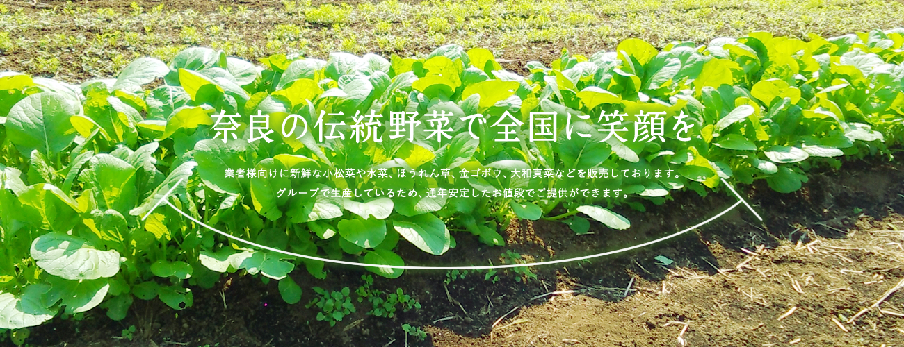 奈良の伝統野菜で全国に笑顔を